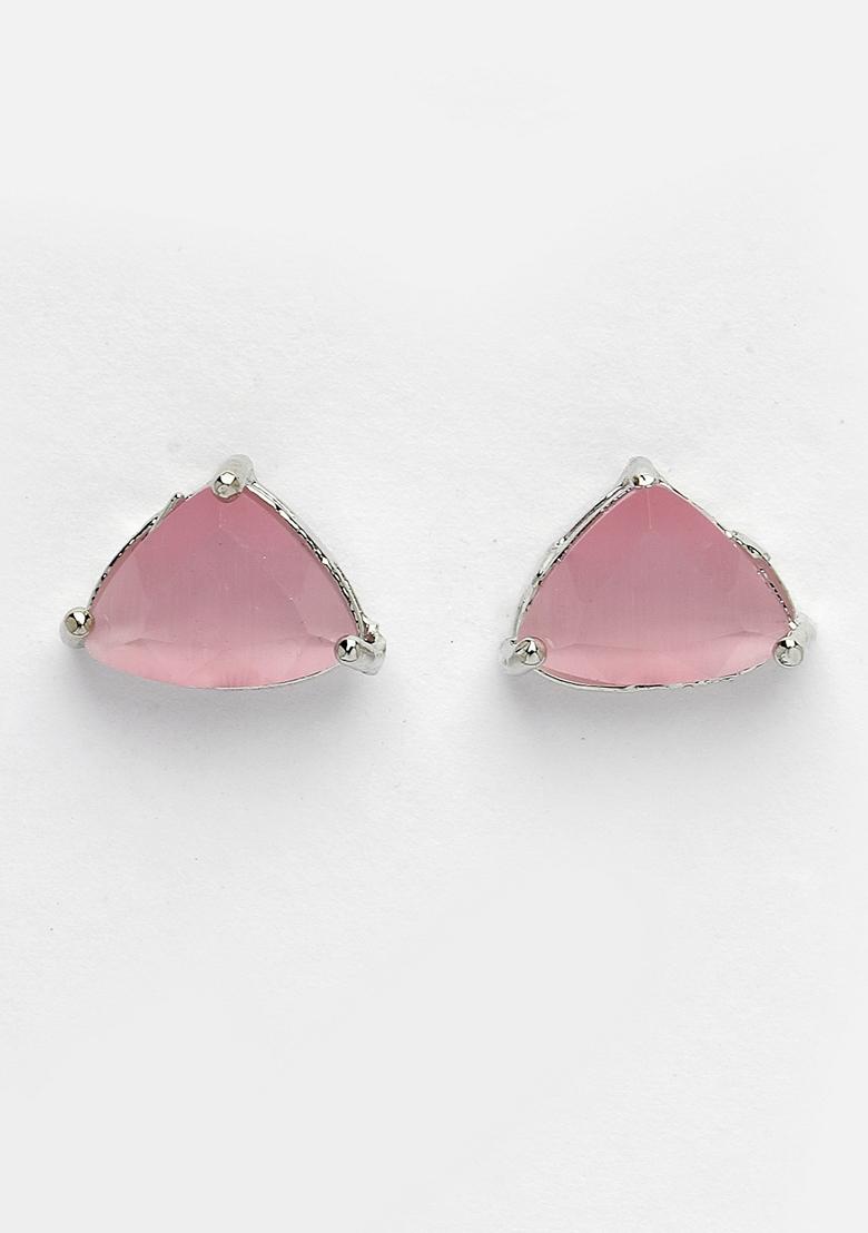 Pink Artificial Stones Studded Handcrafted Jewellery Set