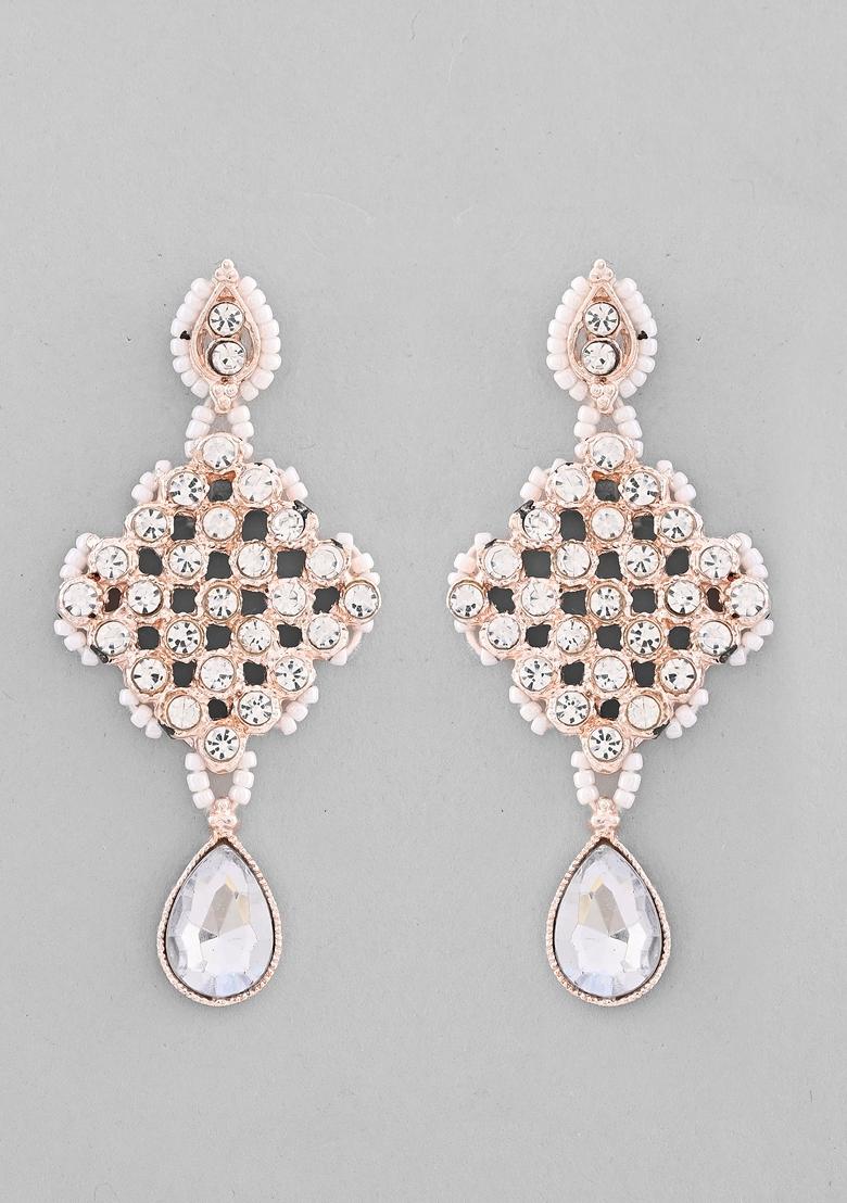 Silver Plated Party Wear Ad Choker Necklace Necklace Set