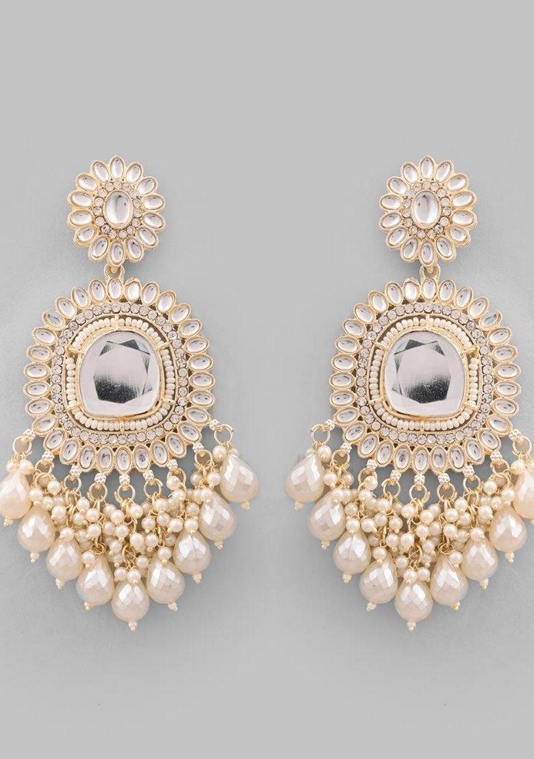 Gold Plated Wedding Pearl Necklace Set