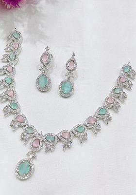 Multi Silver Plated Ad Necklace Set