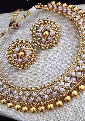 White Gold Plated Alloy Necklace Set