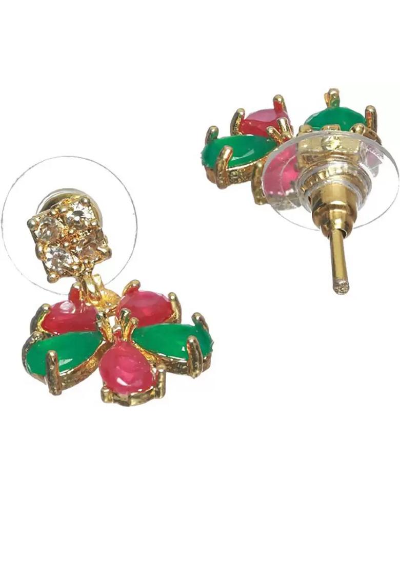 Multicolor Gold Plated Alloy Necklace Set