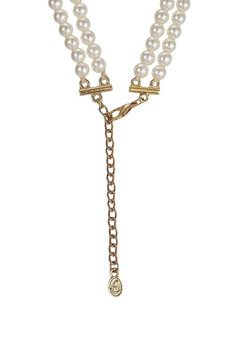 Gold Crystals Gold Plated Necklace Set