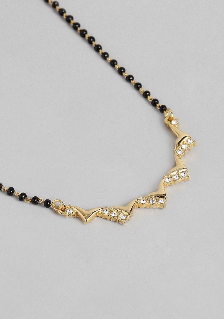 Gold Crystals Gold Plated Necklace Set