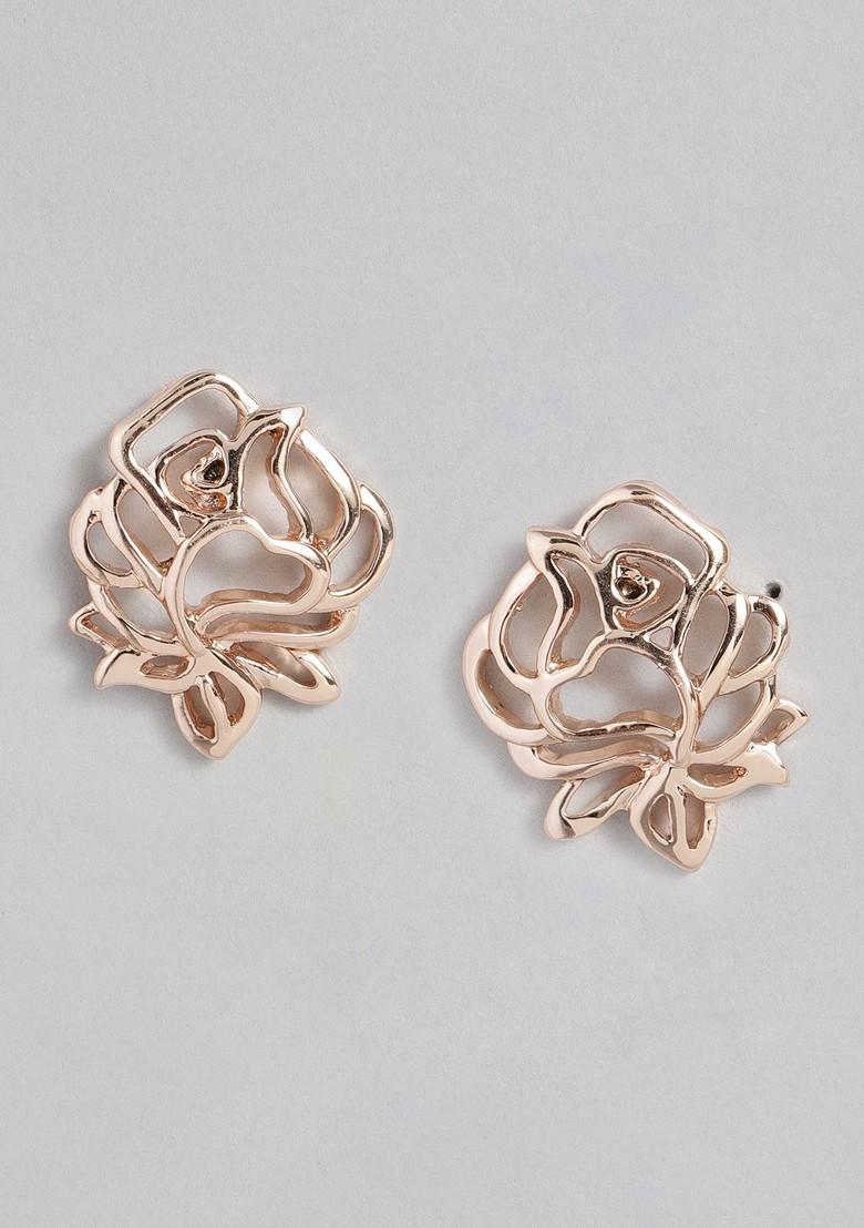 Rose Gold Solid Gold Plated Necklace Set