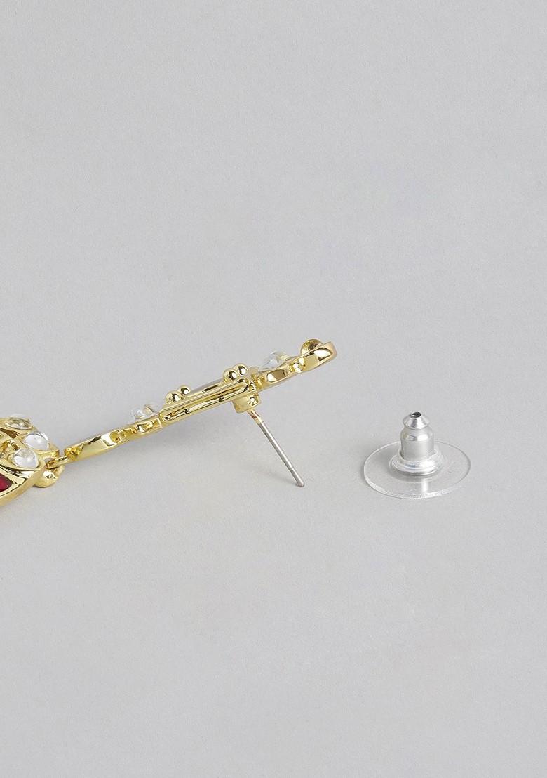 White Solid Gold Plated Necklace Set