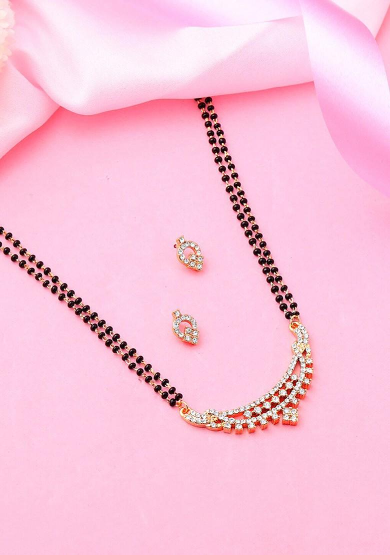 Gold Solid Gold Plated Necklace Set