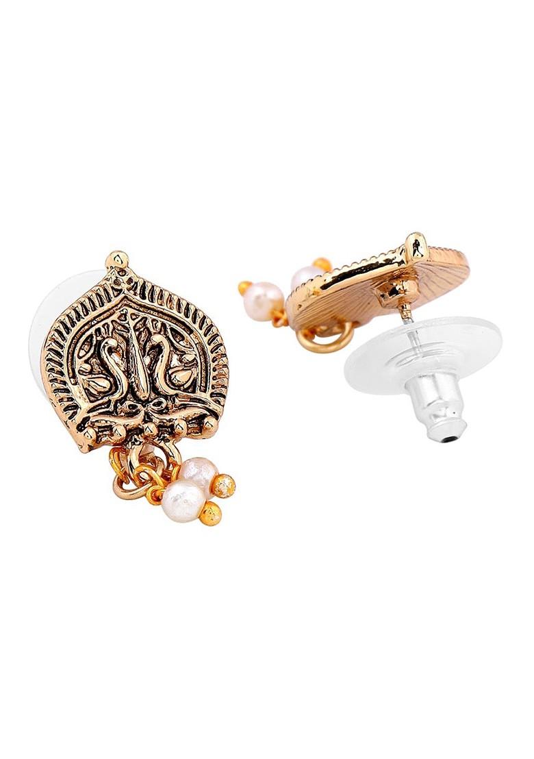 Gold Solid Gold Plated Necklace Set