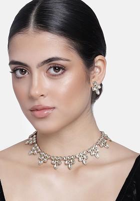 Gold Solid Gold Plated Necklace Set