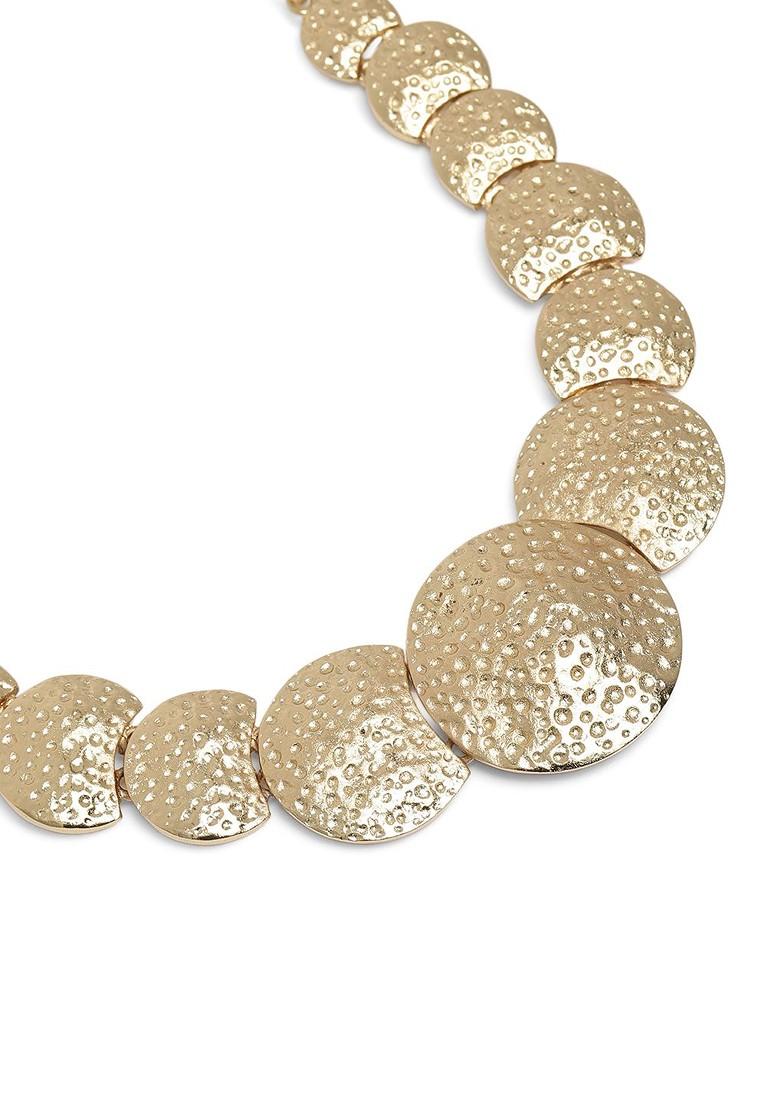 Gold Solid Gold Plated Necklace Set