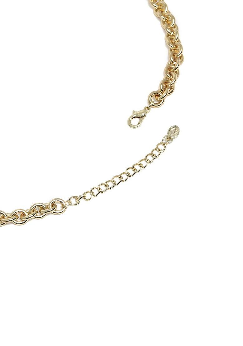Gold Solid Gold Plated Necklace Set