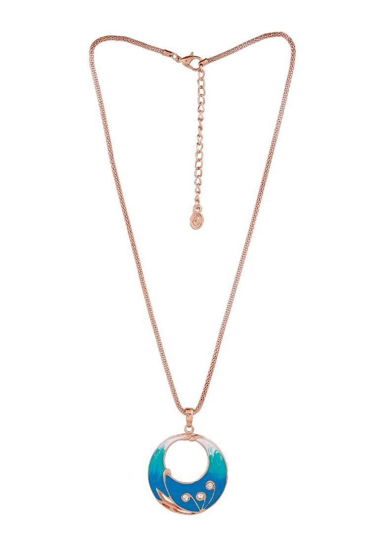 Rose Gold Solid Gold Plated Necklace Set