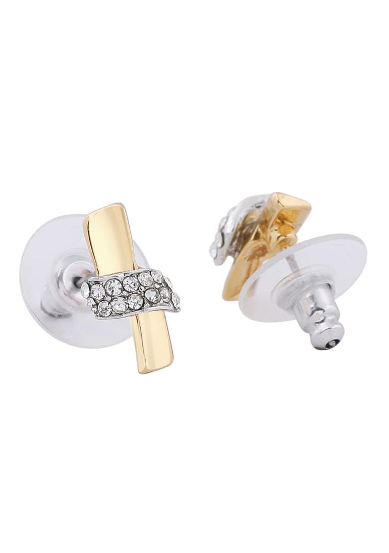 White Crystals Gold Plated Necklace Set