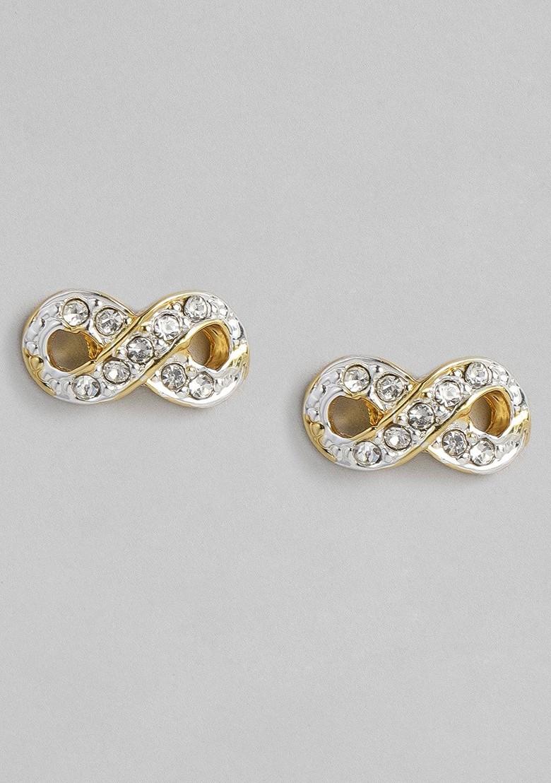 White Crystals Gold Plated Necklace Set