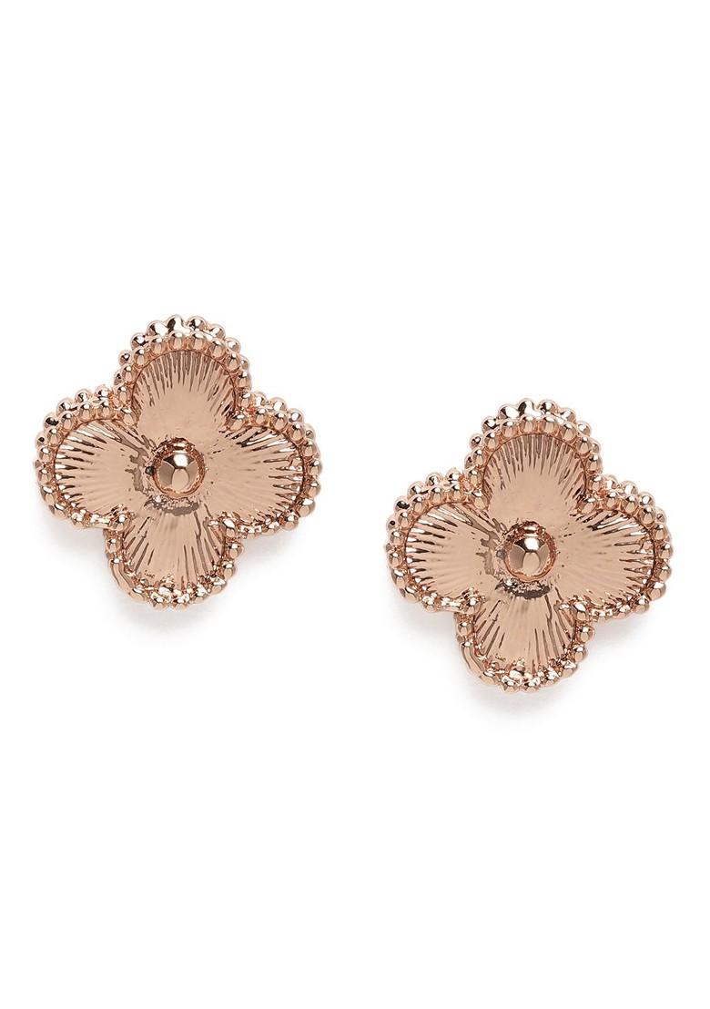 Rose Gold Solid Gold Plated Necklace Set
