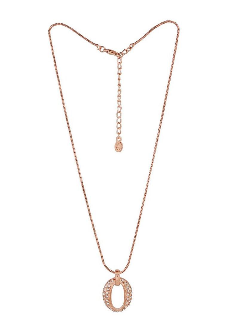 Rose Gold Crystals Gold Plated Necklace Set