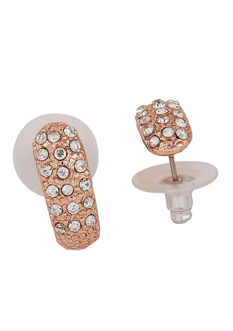 Rose Gold Crystals Gold Plated Necklace Set