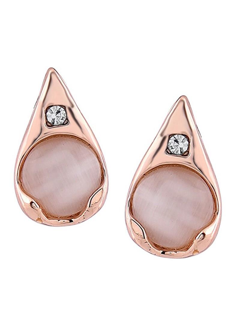 Rose Gold Solid Gold Plated Necklace Set