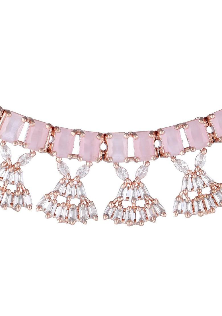 Gold Plain Gold Plated Jewellery Set