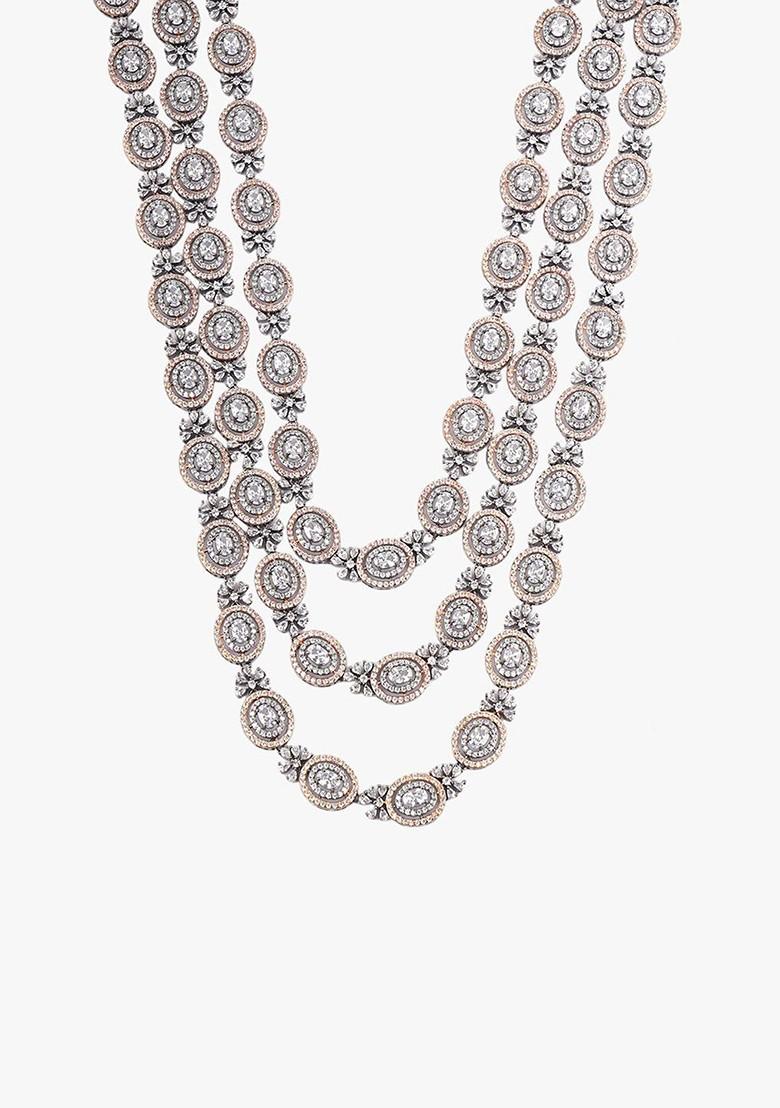 Rose Gold Plain Gold Plated Jewellery Set