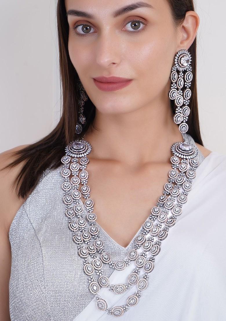 Rose Gold Plain Gold Plated Jewellery Set