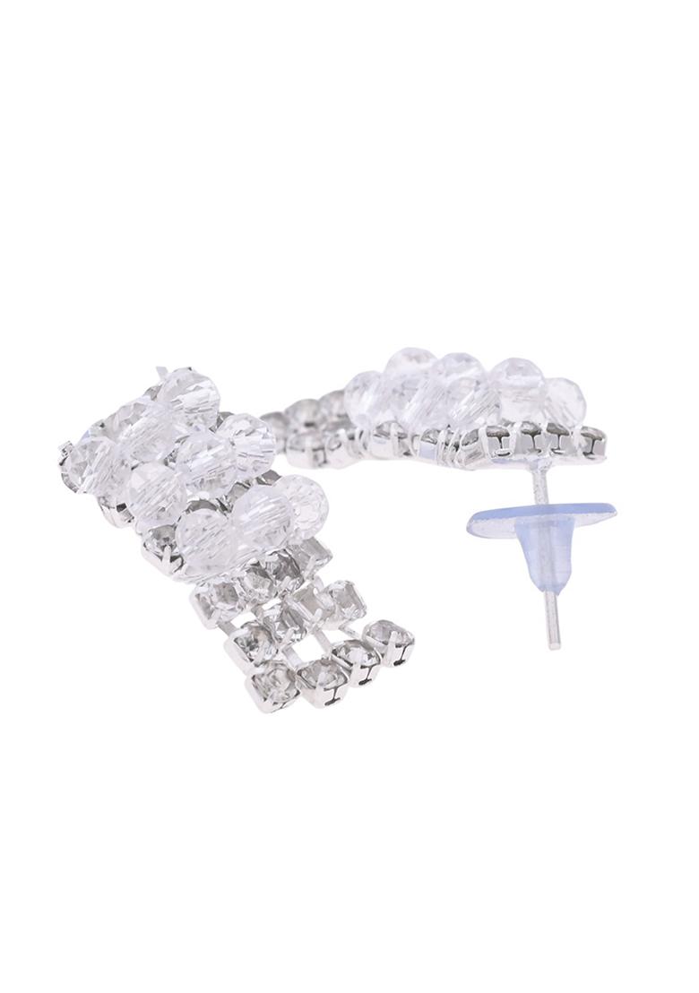 Silver Plated Stone Studded Necklace Set