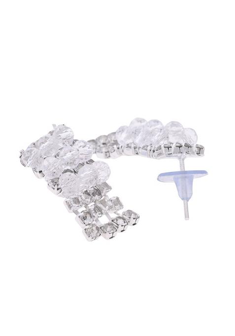 Silver Plated Stone Studded Necklace Set