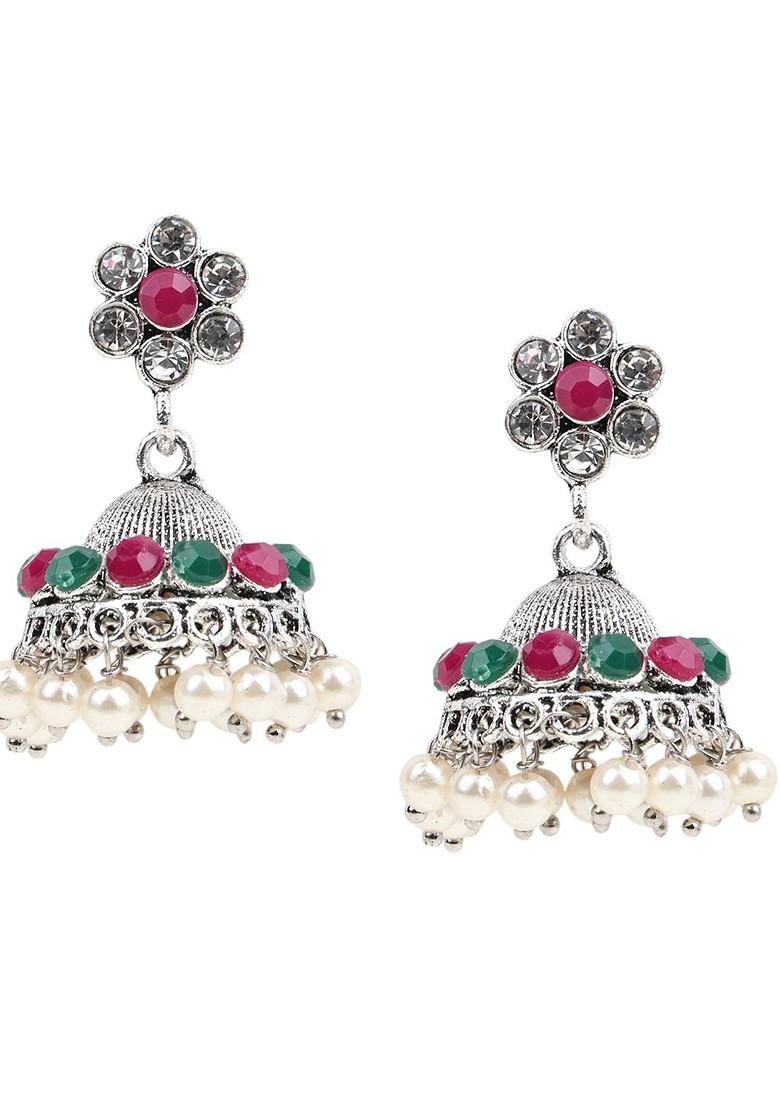 Silver Beaded Gold Plated Necklace Set