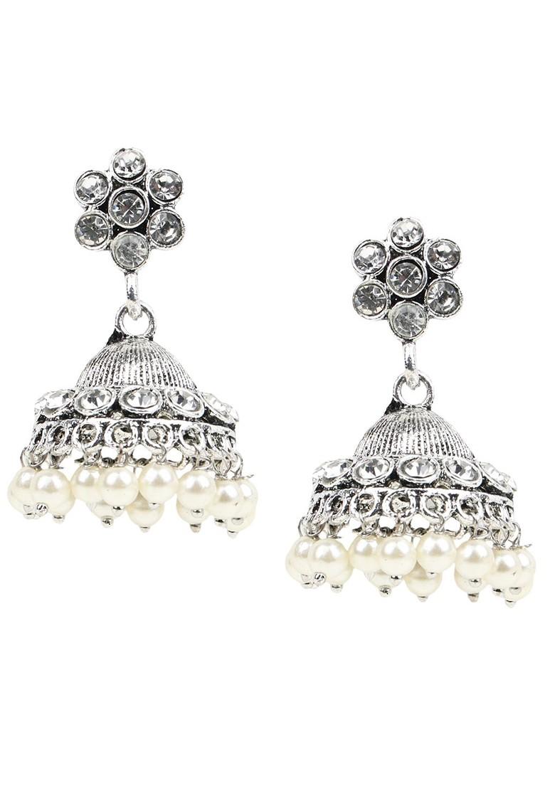 Silver Beaded Gold Plated Necklace Set