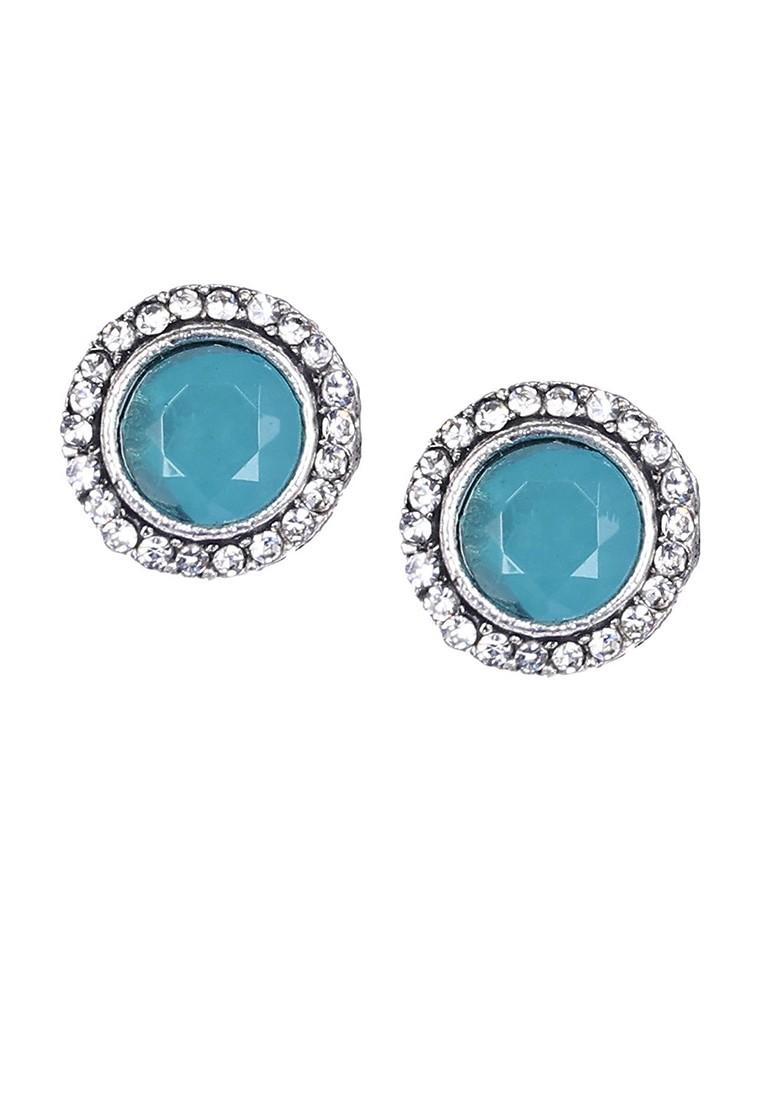 Silver Beaded Gold Plated Necklace Set