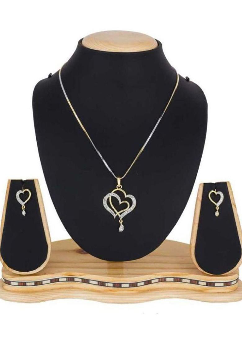 Gold Beaded Gold Plated Necklace Set