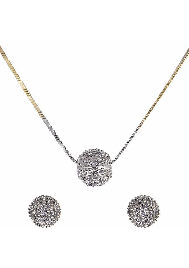 Gold Beaded Gold Plated Necklace Set