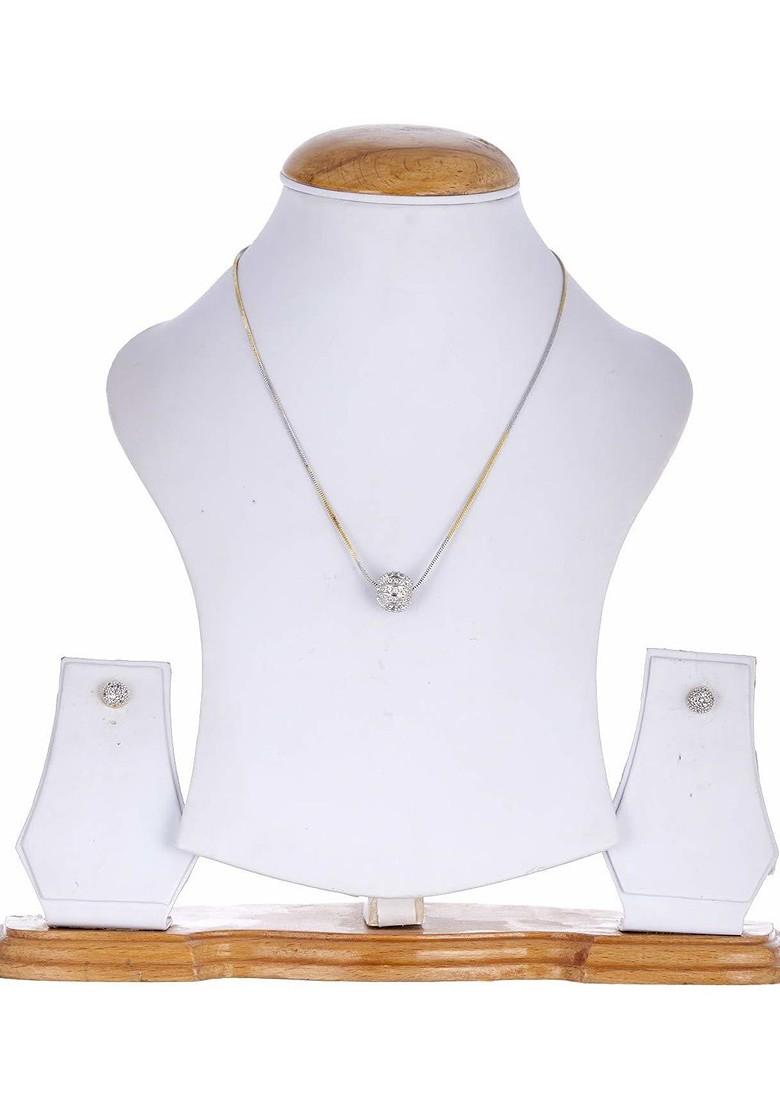 Gold Beaded Gold Plated Necklace Set