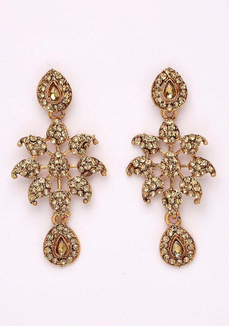 Gold Beaded Gold Plated Necklace Set