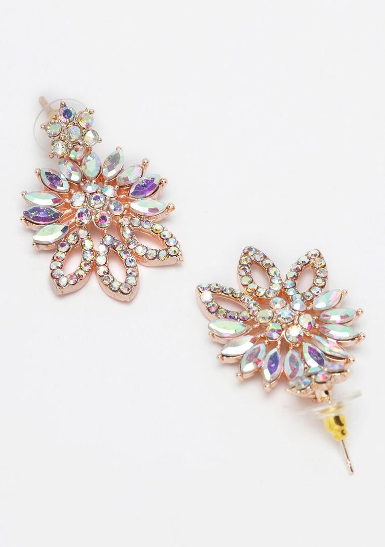 Rose Gold Beaded Gold Plated Necklace Set