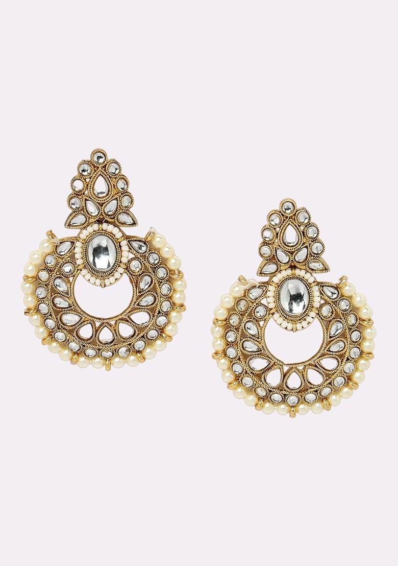 Gold Beaded Gold Plated Necklace Set