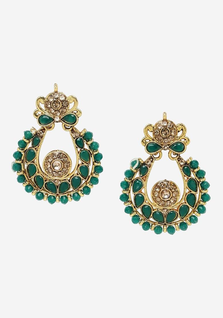 Gold Beaded Gold Plated Necklace Set