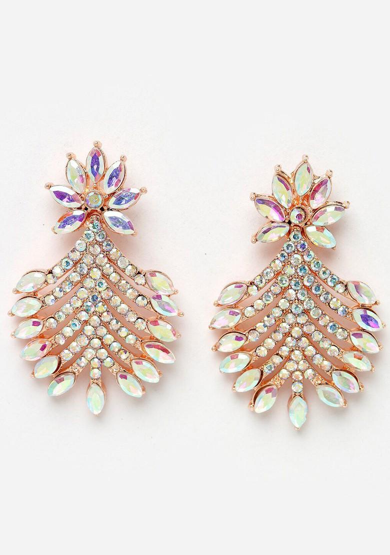 Rose Gold Beaded Gold Plated Necklace Set