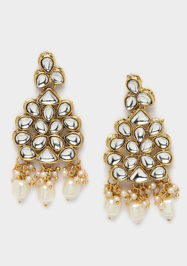 Gold Beaded Gold Plated Necklace Set