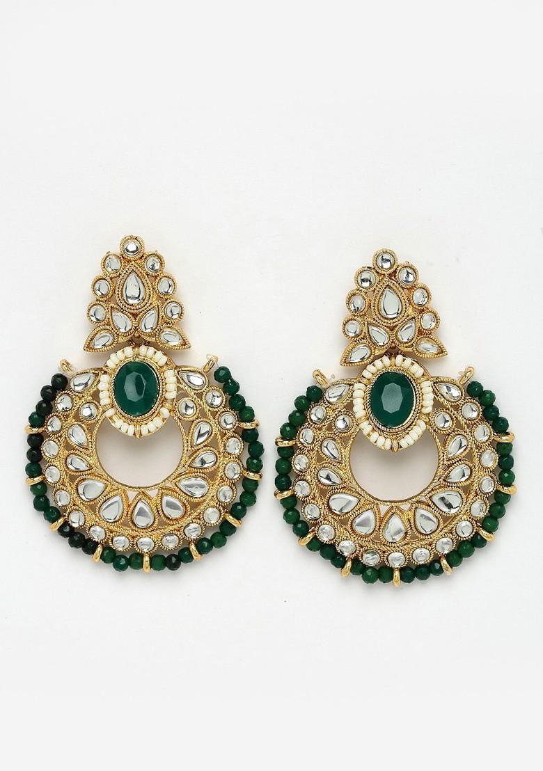 Gold Beaded Gold Plated Necklace Set