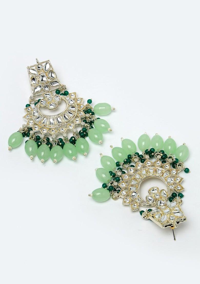 Gold Beaded Gold Plated Necklace Set