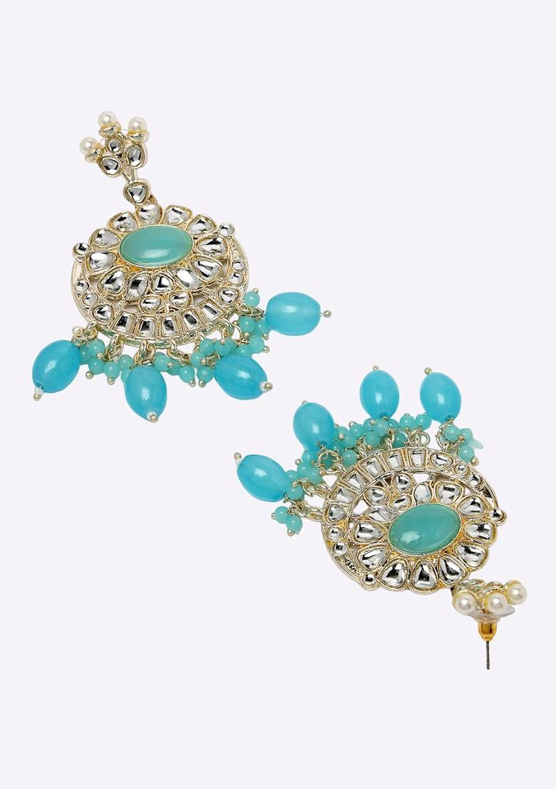 Gold Beaded Gold Plated Necklace Set