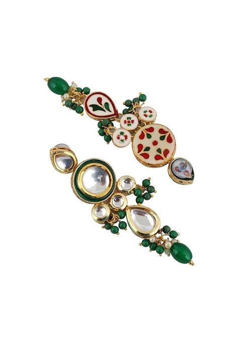 Gold Kundan Gold Plated Necklace Set