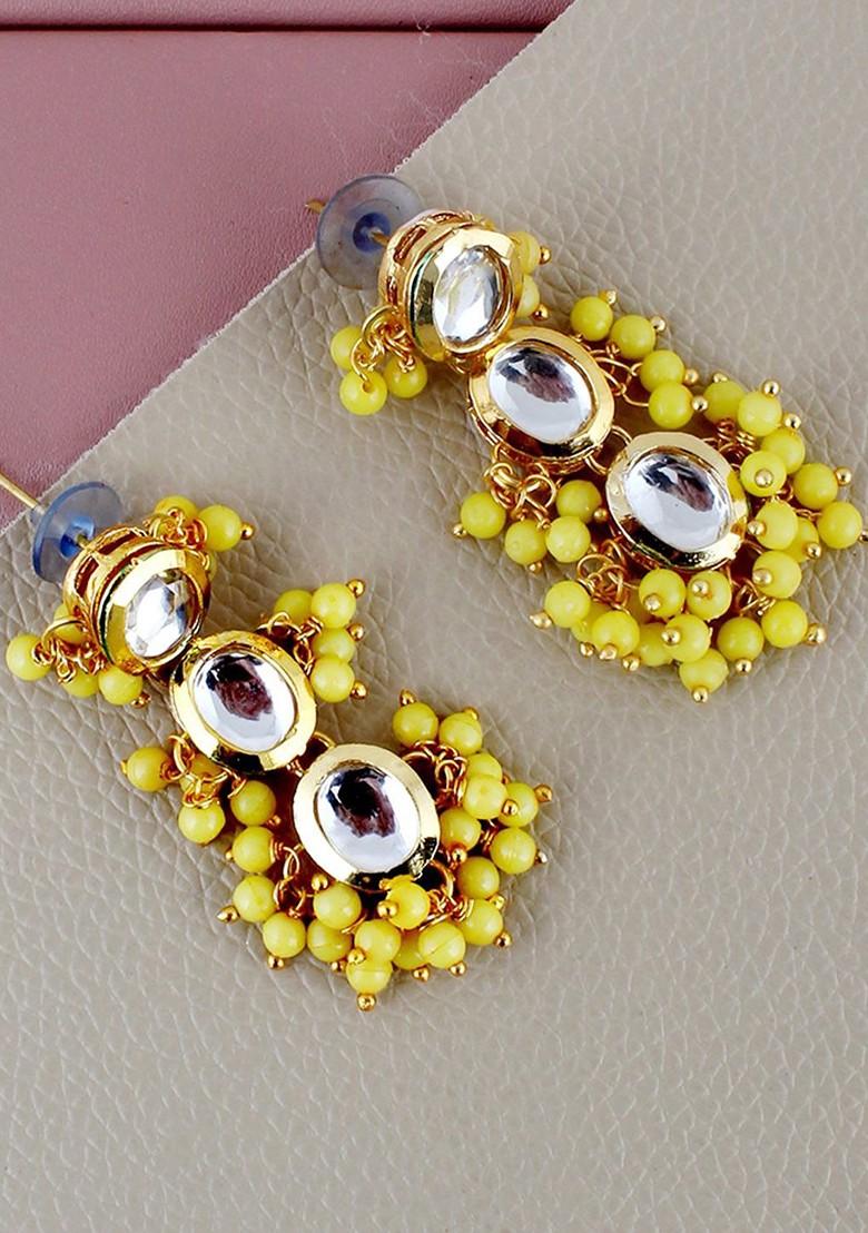 Gold Studs Gold Plated Necklace Set