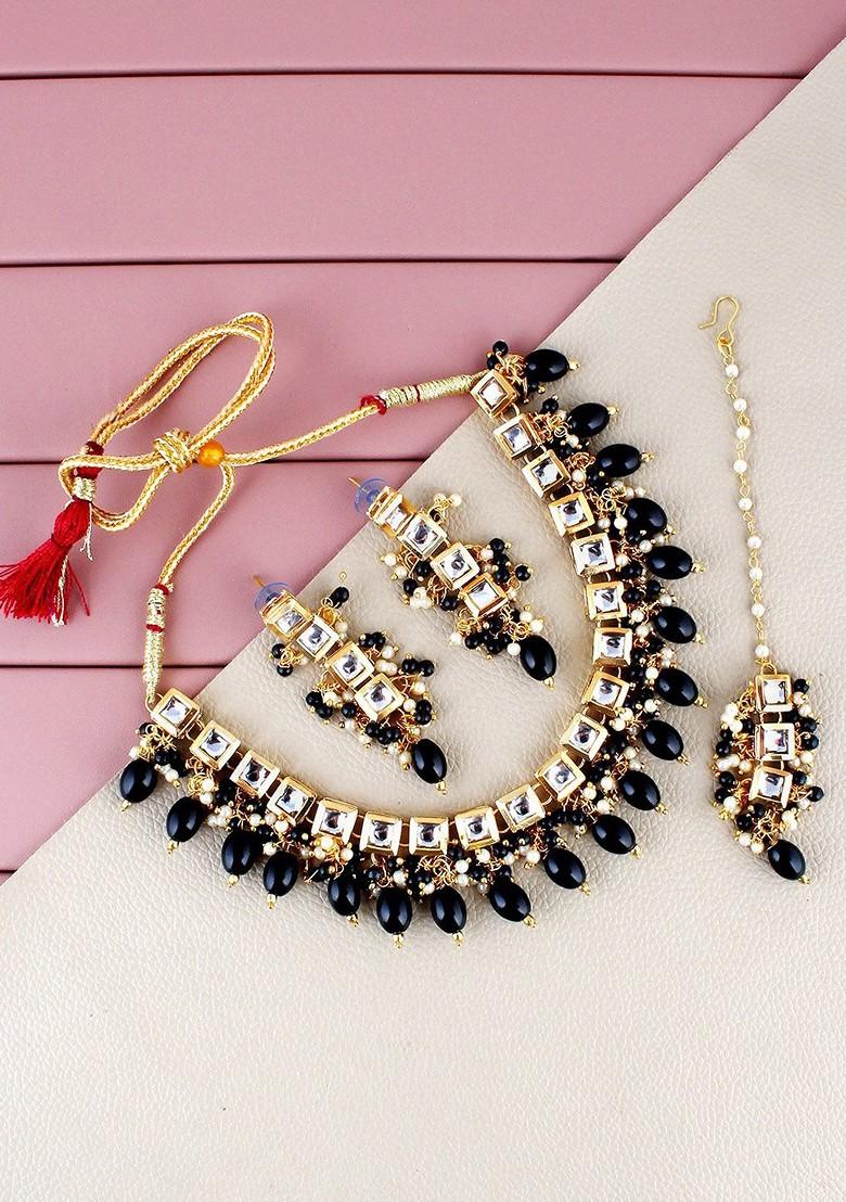 Gold Kundan Gold Plated Necklace Set