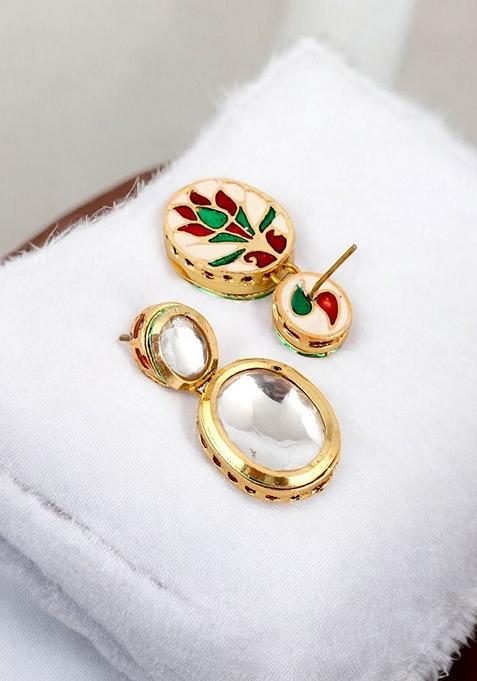 Gold Kundan Gold Plated Necklace Set