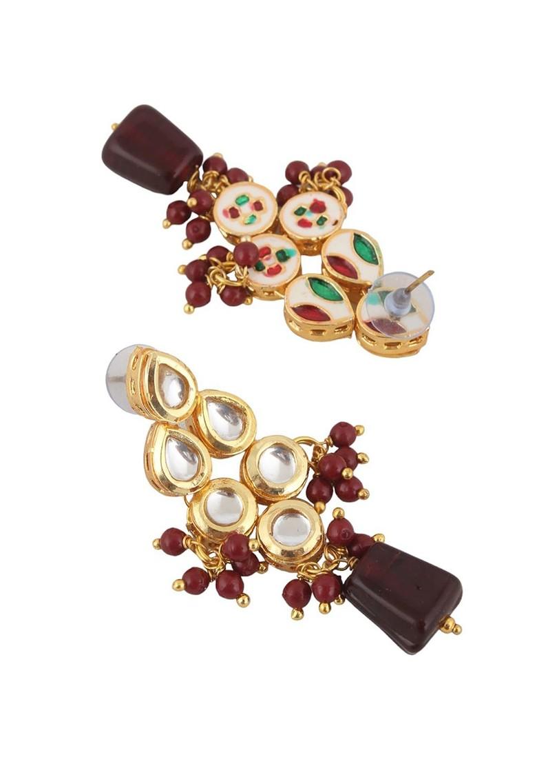 Gold Kundan Gold Plated Necklace Set