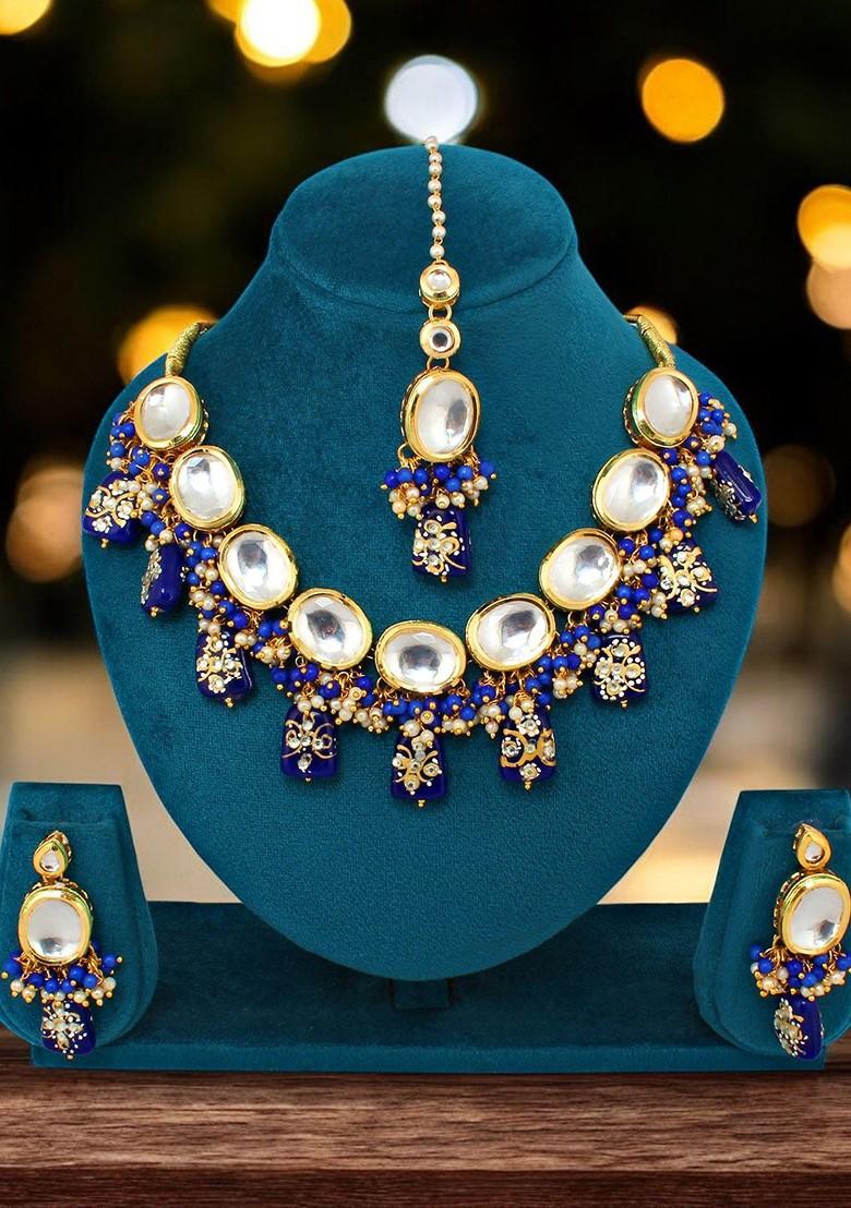 Gold Kundan Gold Plated Necklace Set