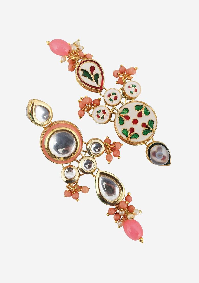 Gold Kundan Gold Plated Necklace Set