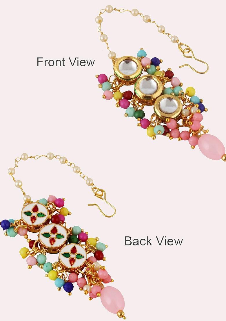 Gold Kundan Gold Plated Necklace Set